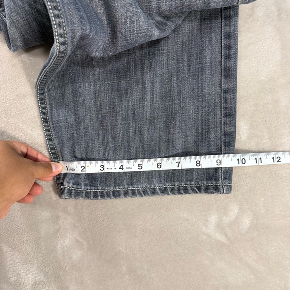 Vintage Royal Blue Jeans Men's Sz 36x32 Grey Baggy Y2K 90s Hip Hop Skater - Picture 10 of 10